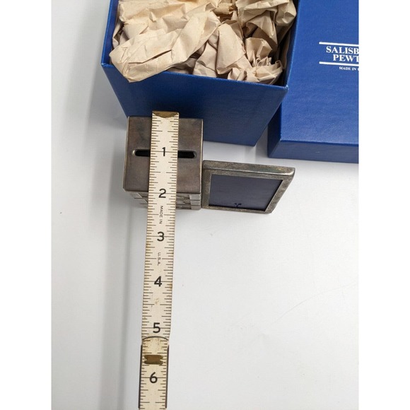 Salisbury Pewter Toy Blocks Bank and Photo Frame Set For New Baby IOB - Picture 7 of 11